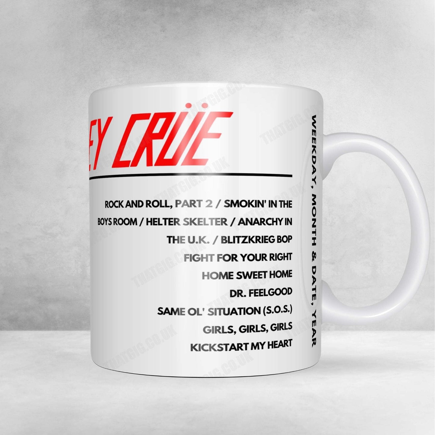 Mötley Crüe Setlist Poster - Foro Sol, Mexico City, Mexico - February 18th, 2023