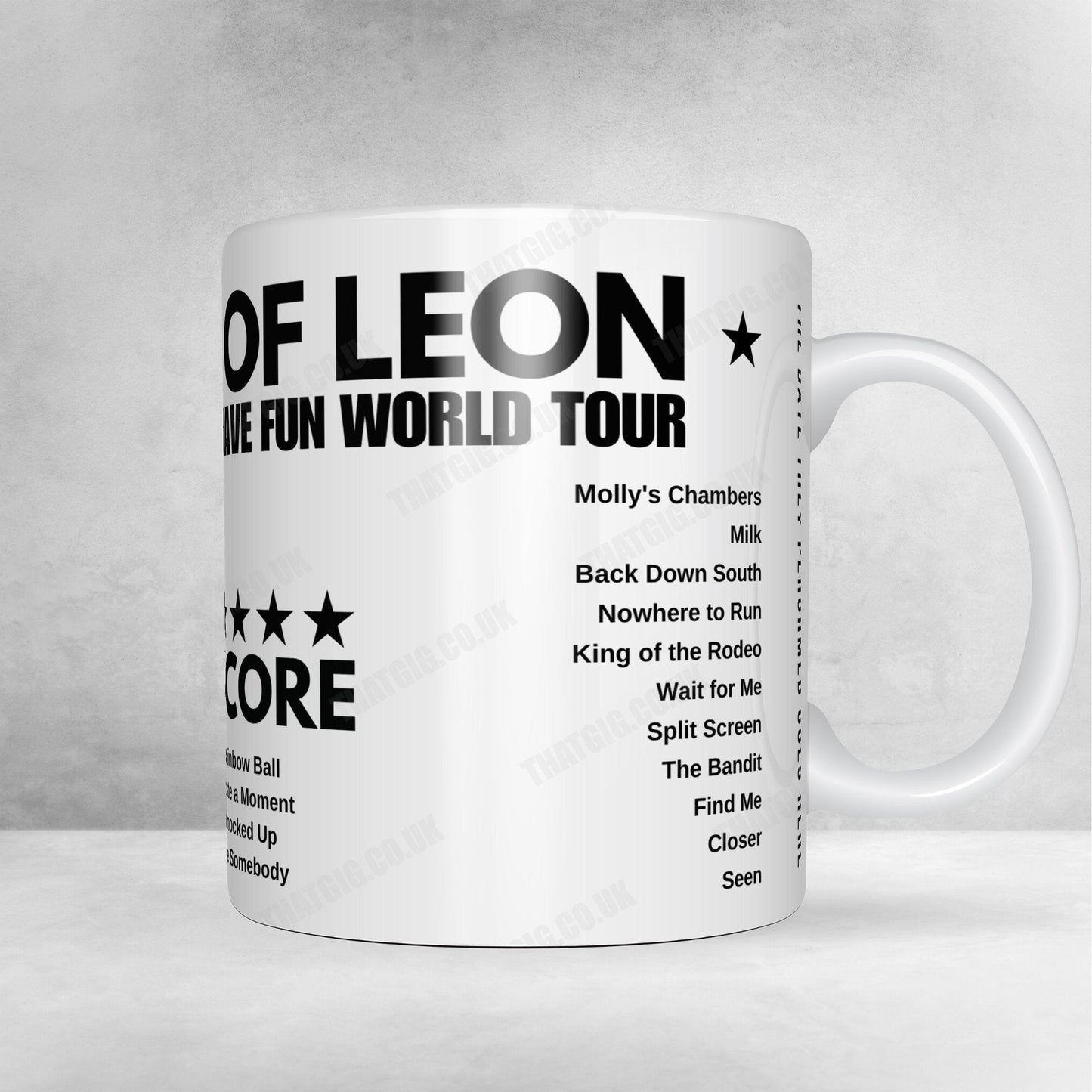 Kings of Leon Setlist Poster - Arizona Financial Theatre, Phoenix - August 20th, 2024