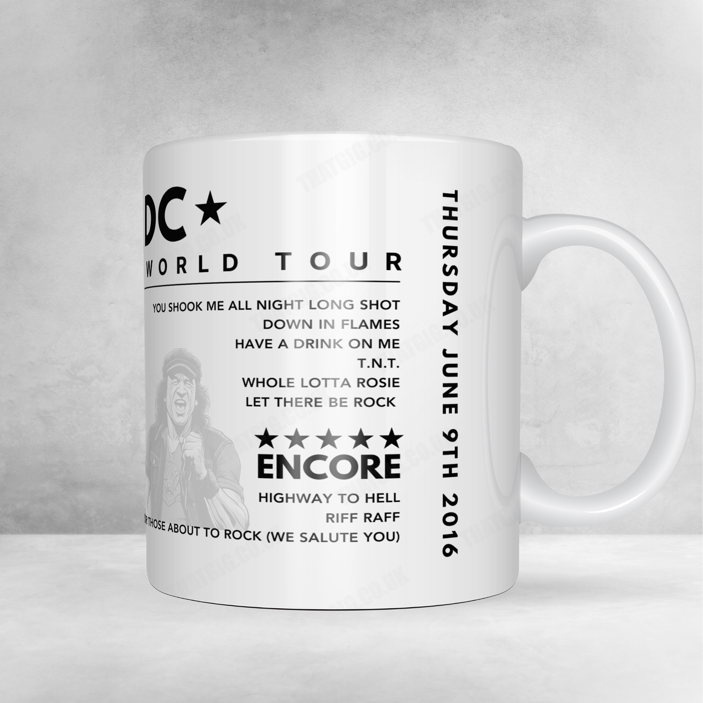 AC/DC Setlist Poster - ANZ Stadium, Sydney - February 20th, 2010