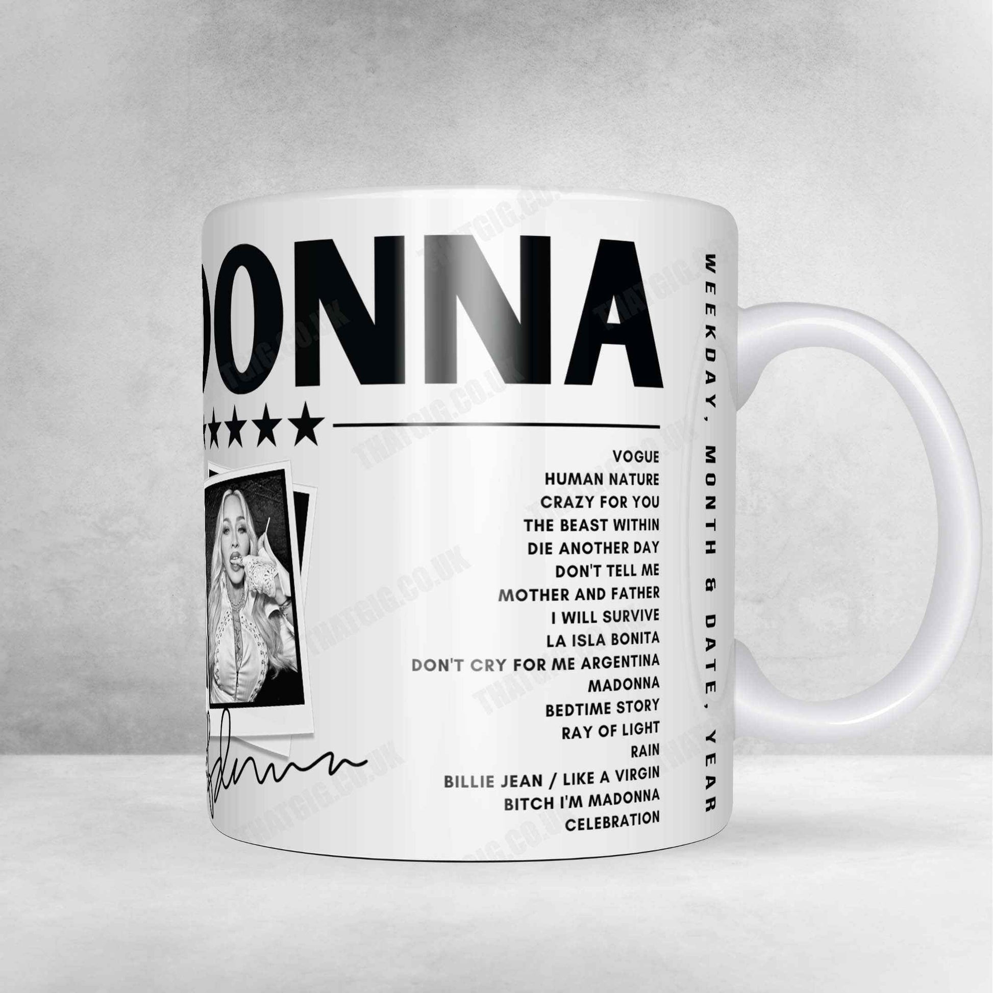 Madonna Setlist Poster - United Center, Chicago, IL - February 2nd, 2024