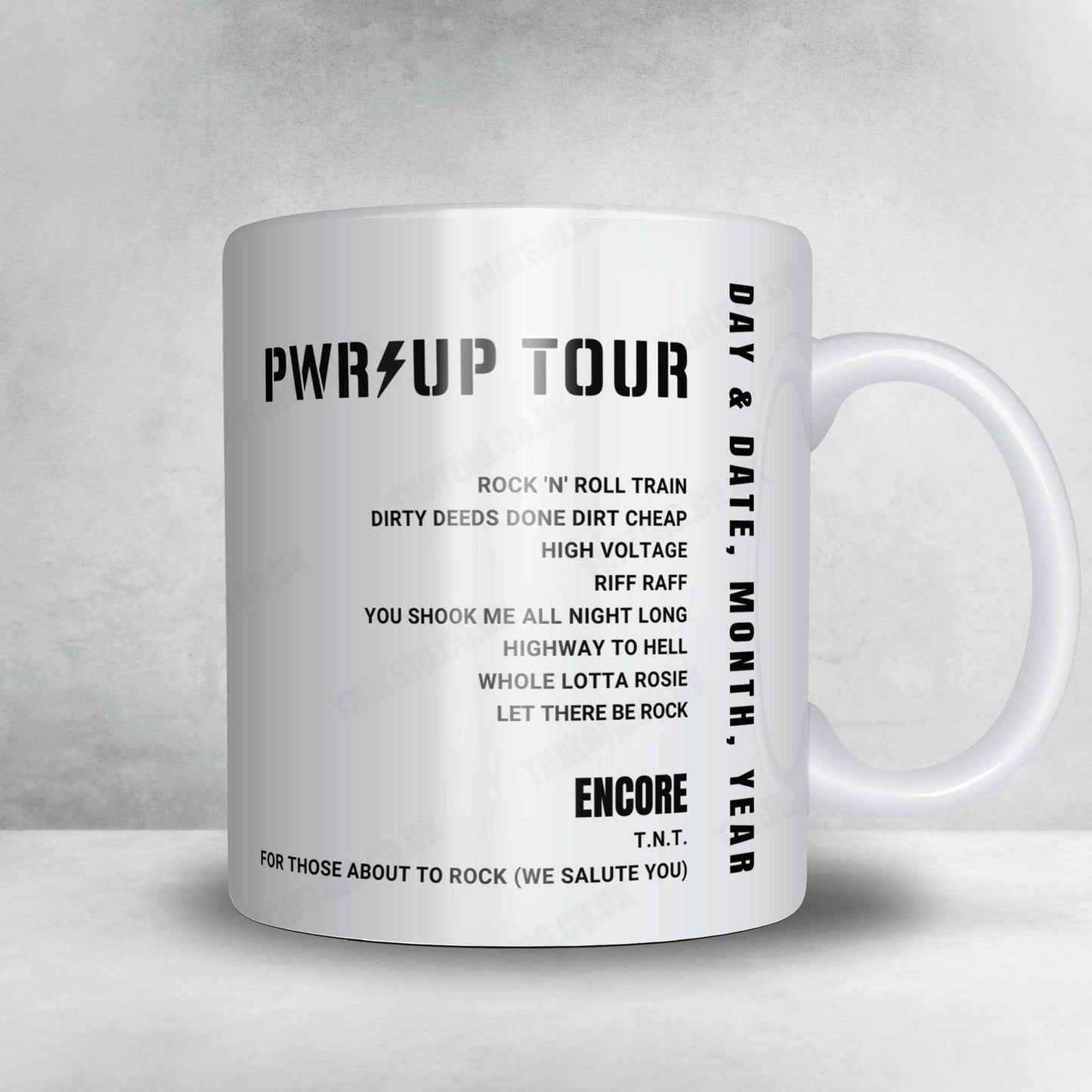 AC/DC Setlist Poster - Hippodrome de Longchamp, Paris - August 13th, 2024