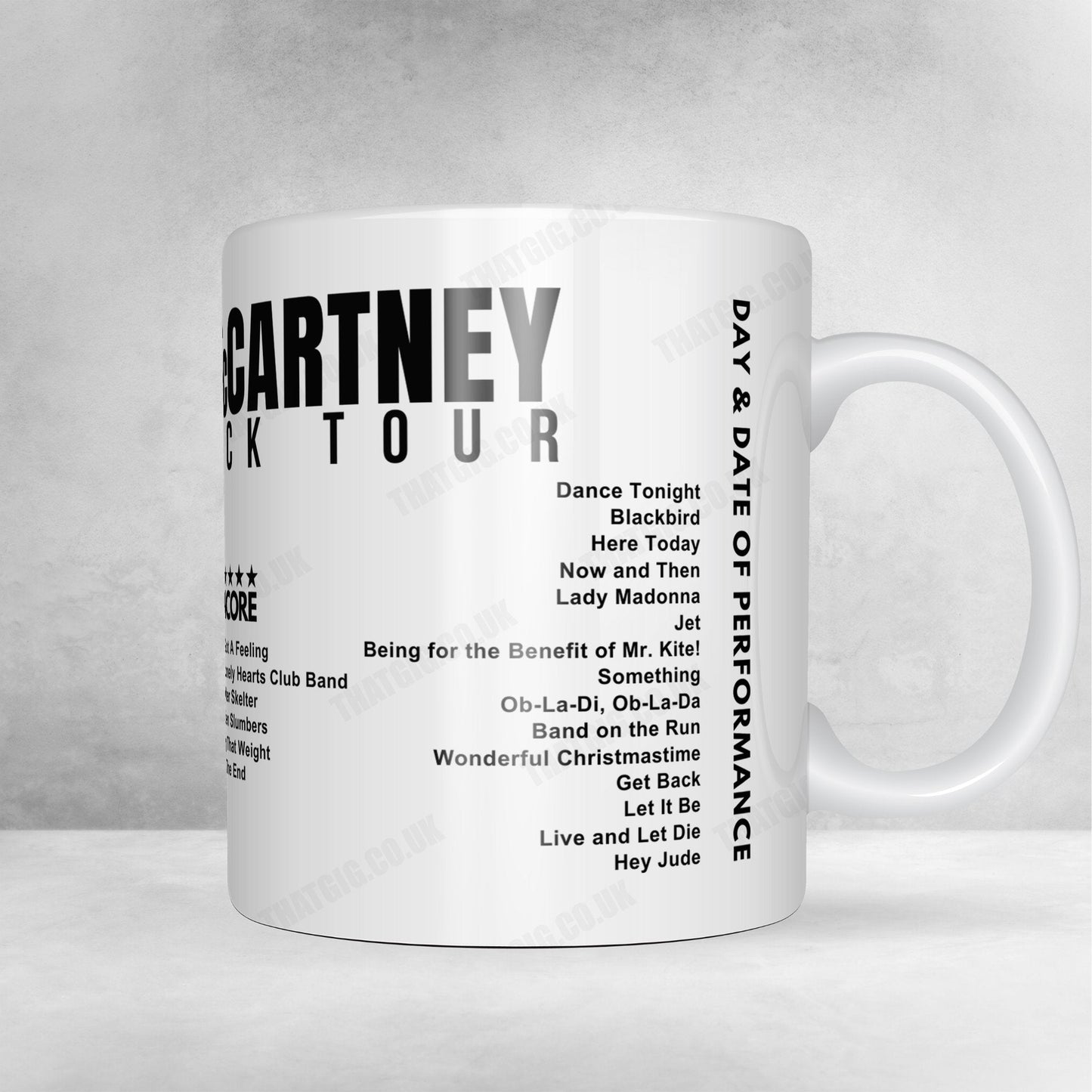 Paul McCartney Setlist Mug - Foro Sol, Mexico City - November 16th, 2023