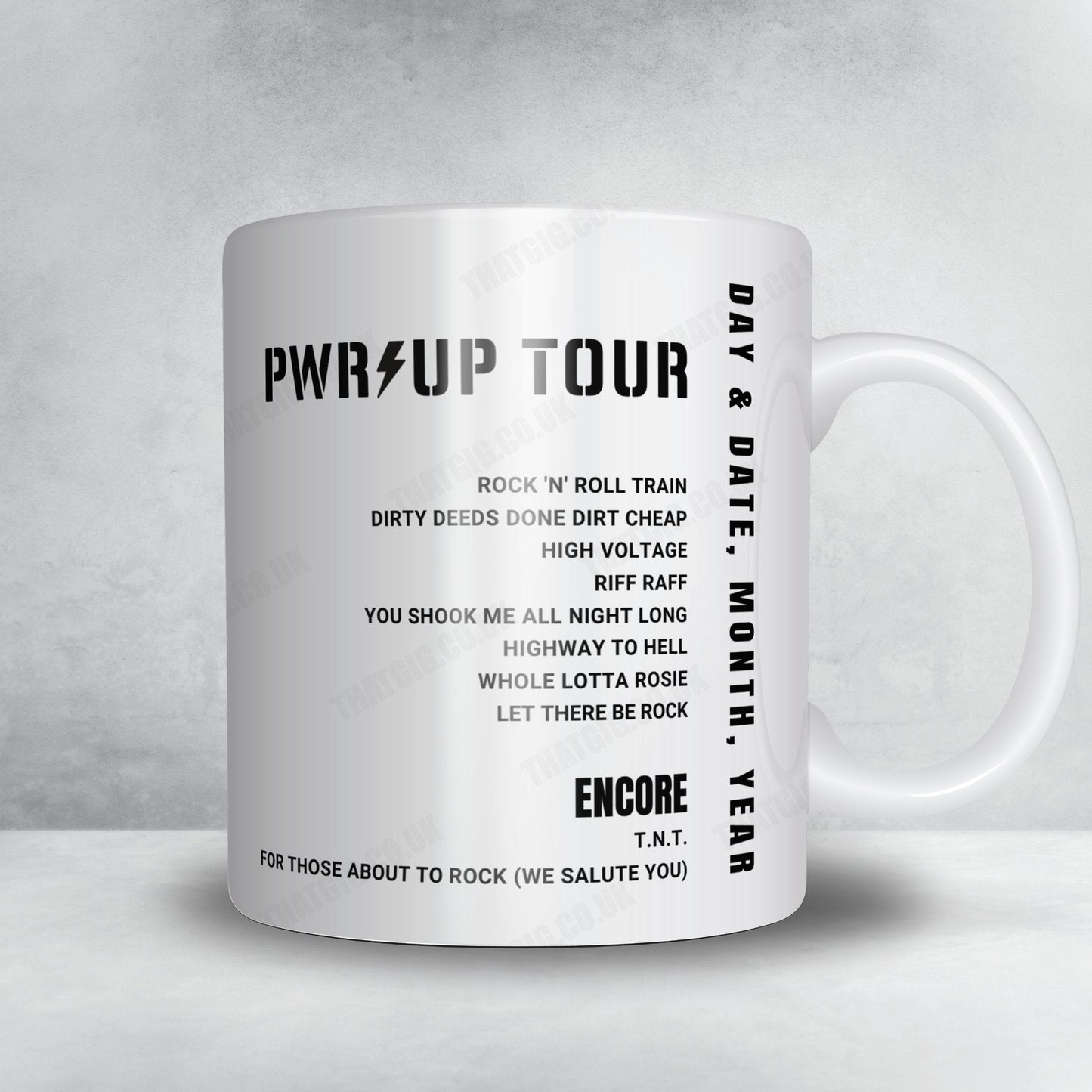 AC/DC Setlist Mug - Vajnory Airport, Bratislava - July 21st, 2024