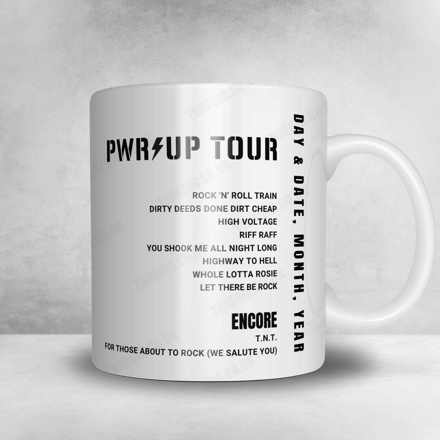 AC/DC Setlist Mug - Messegelände, Hanover - July 31st, 2024