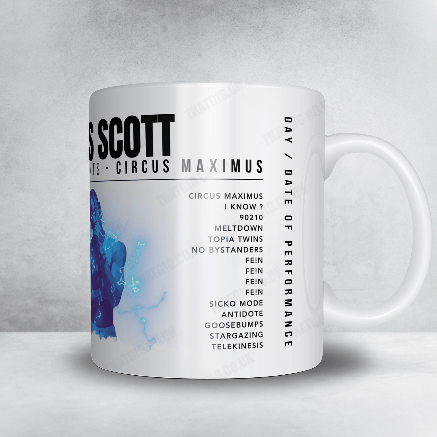 Travis Scott Setlist Poster - American Airlines Center, Dallas - October 17th, 2023
