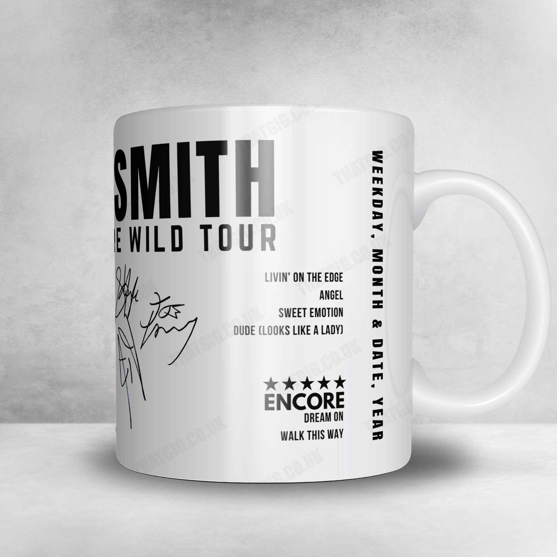 Aerosmith Setlist Mug - Park Theater at Park MGM, Las Vegas - April 26th, 2019