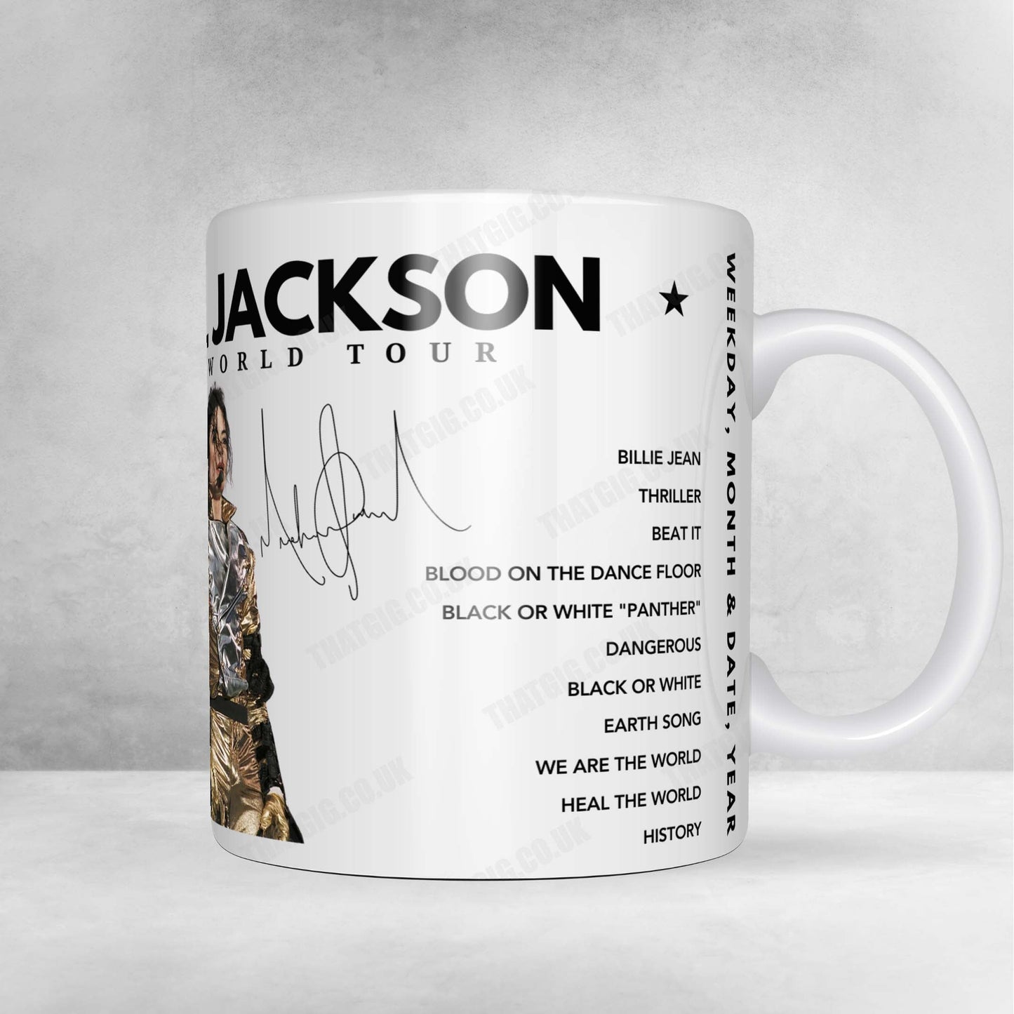Michael Jackson Setlist Poster - Don Valley Stadium, Sheffield, England - July 9th, 1997
