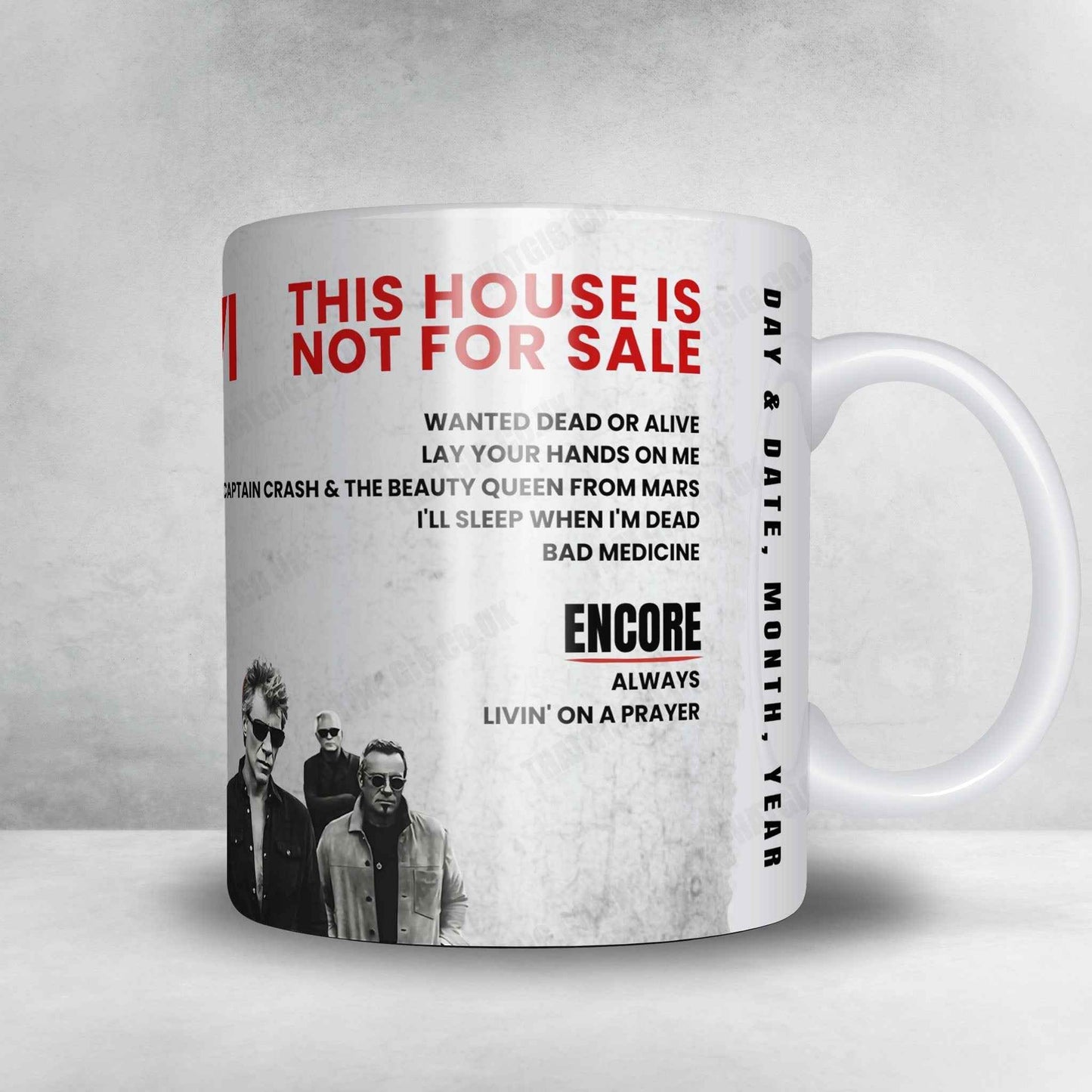 Bon Jovi Setlist Mug - BMO Harris Bradley Center, Milwaukee - April 29th, 2018