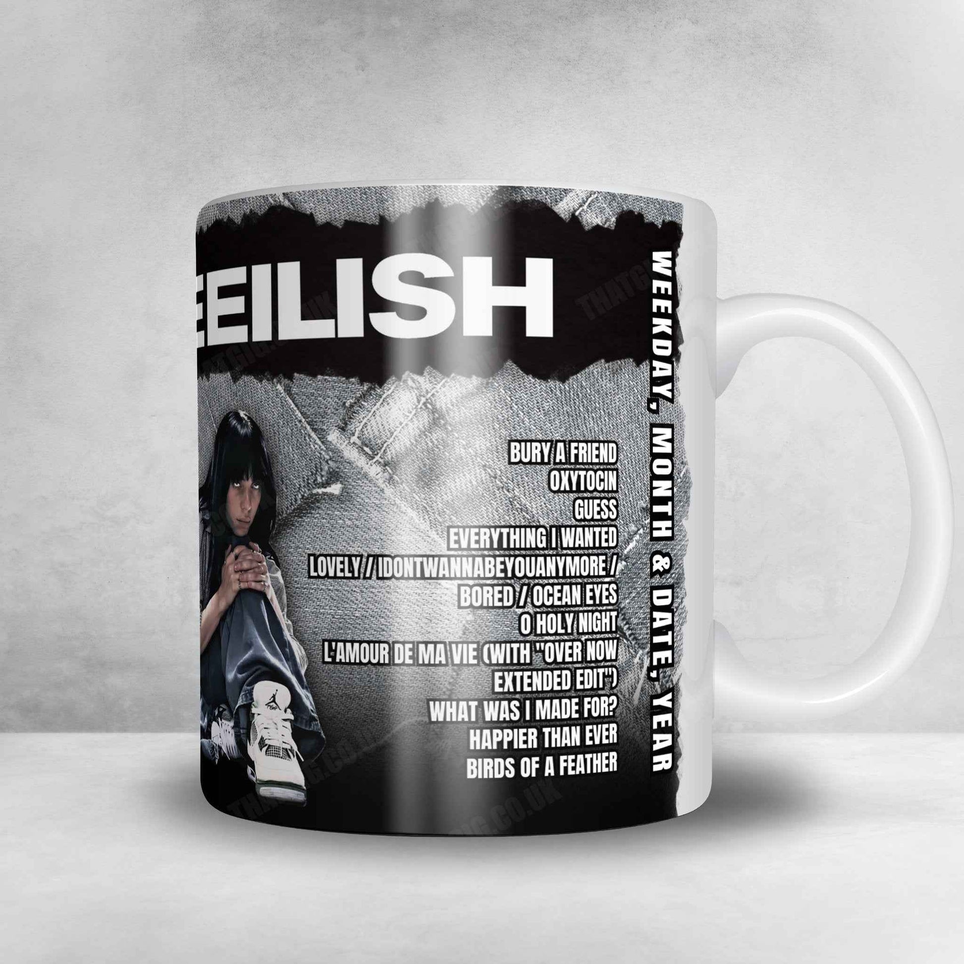 Billie Eilish Setlist Mug - Unity Arena, Fornebu - April 26th, 2025