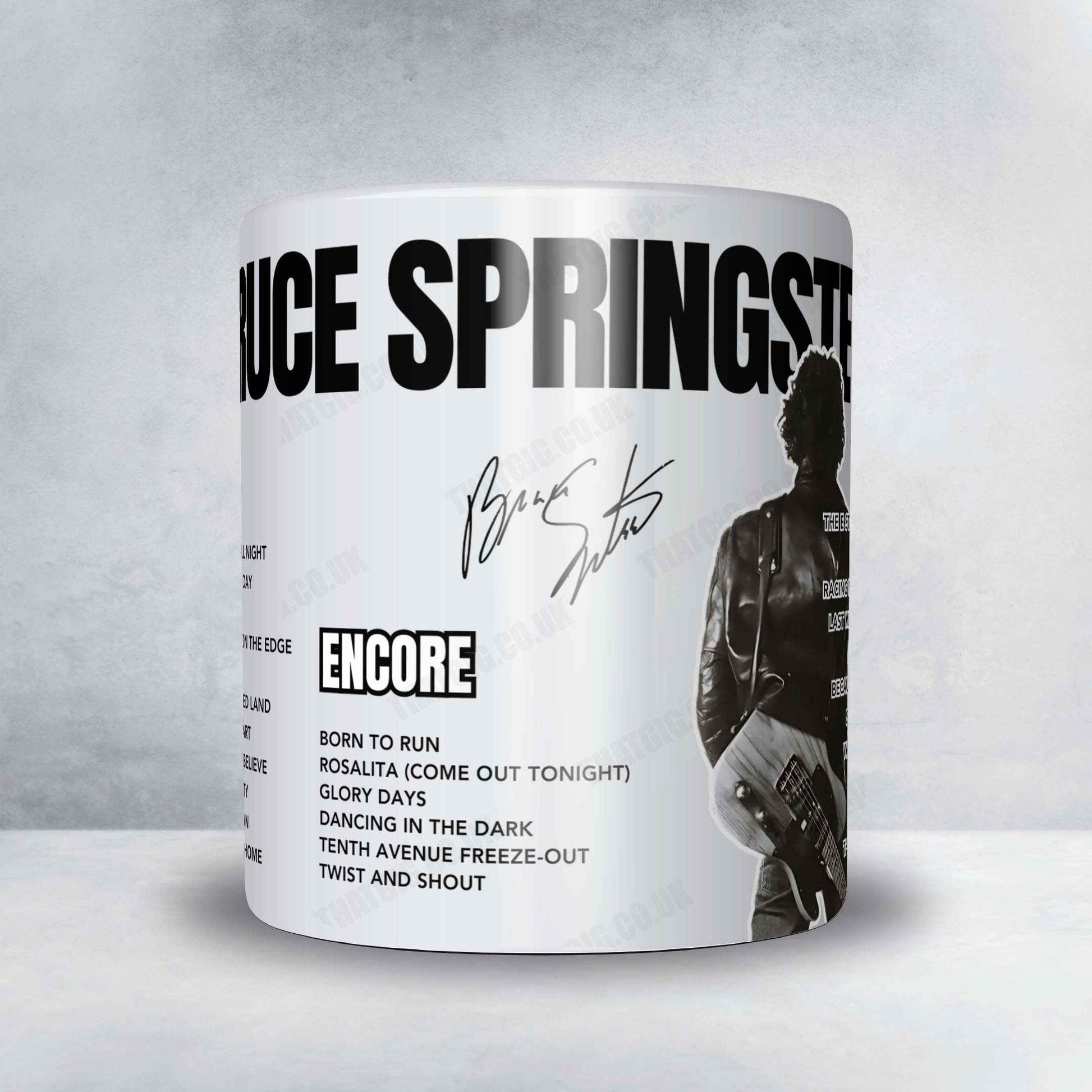 Bruce Springsteen Setlist Mug - Isaac Stern Auditorium at Carnegie Hall, New York - March 26th, 2025