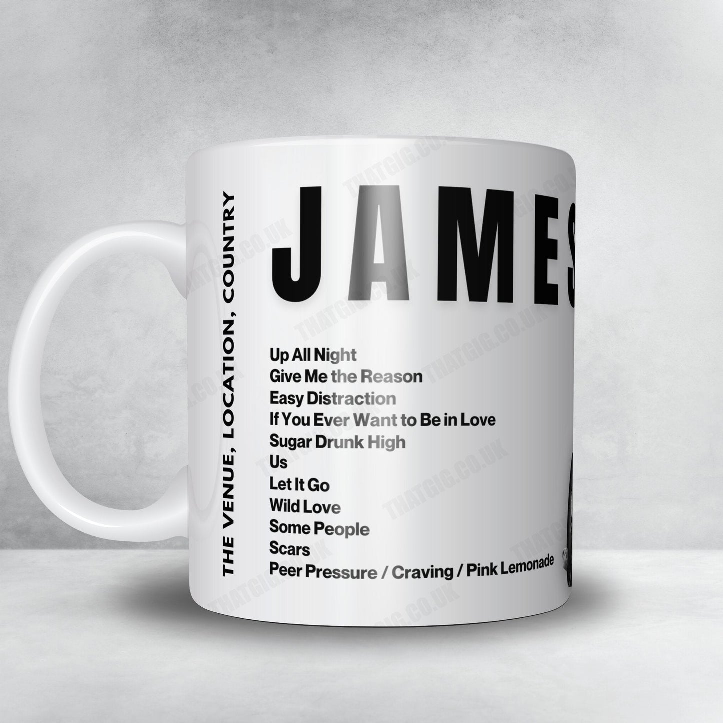 James Bay Setlist Mug - SWG3, Glasgow - July 14th, 2022