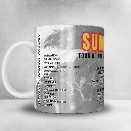 Sum 41 Setlist Mug - Alaska Airlines' Theater of the Clouds, Portland - September 6th, 2024