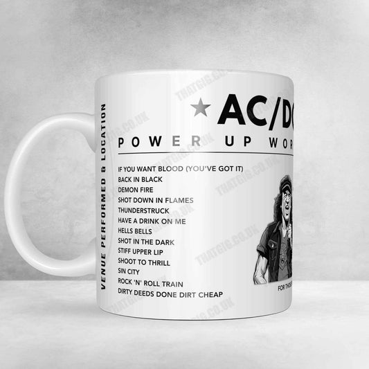 AC/DC Setlist Mug - Amway Arena, Orlando - November 19th, 2009