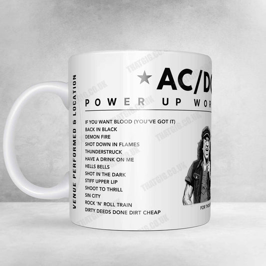 AC/DC Setlist Mug - Wembley Arena, London - December 4th, 2000