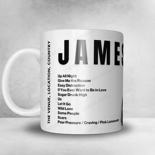 James Bay Setlist Mug - Razzmatazz, Barcelona - November 2nd, 2022