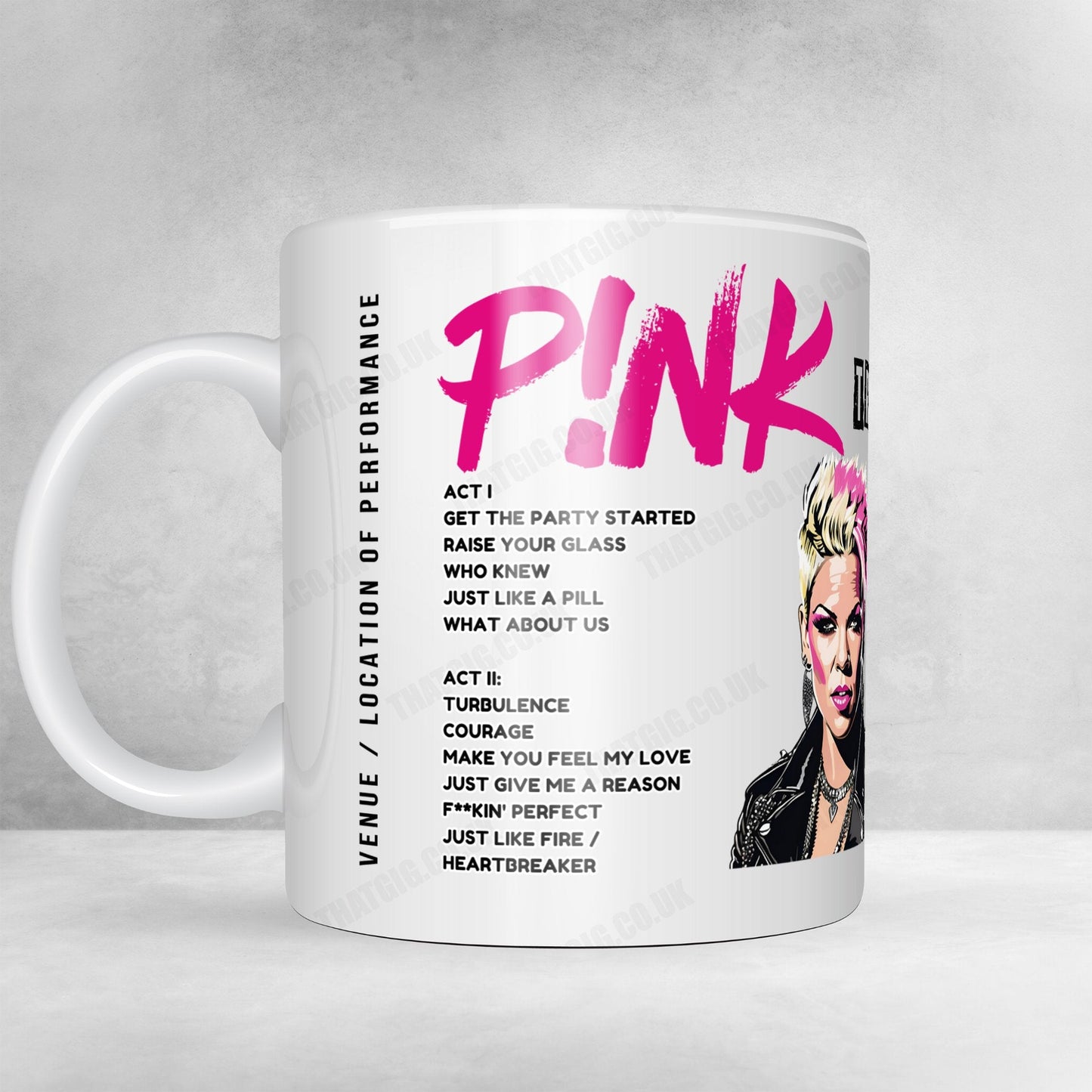 P!nk Setlist Poster - Amerant Bank Arena Sunrise - November 15th, 2023