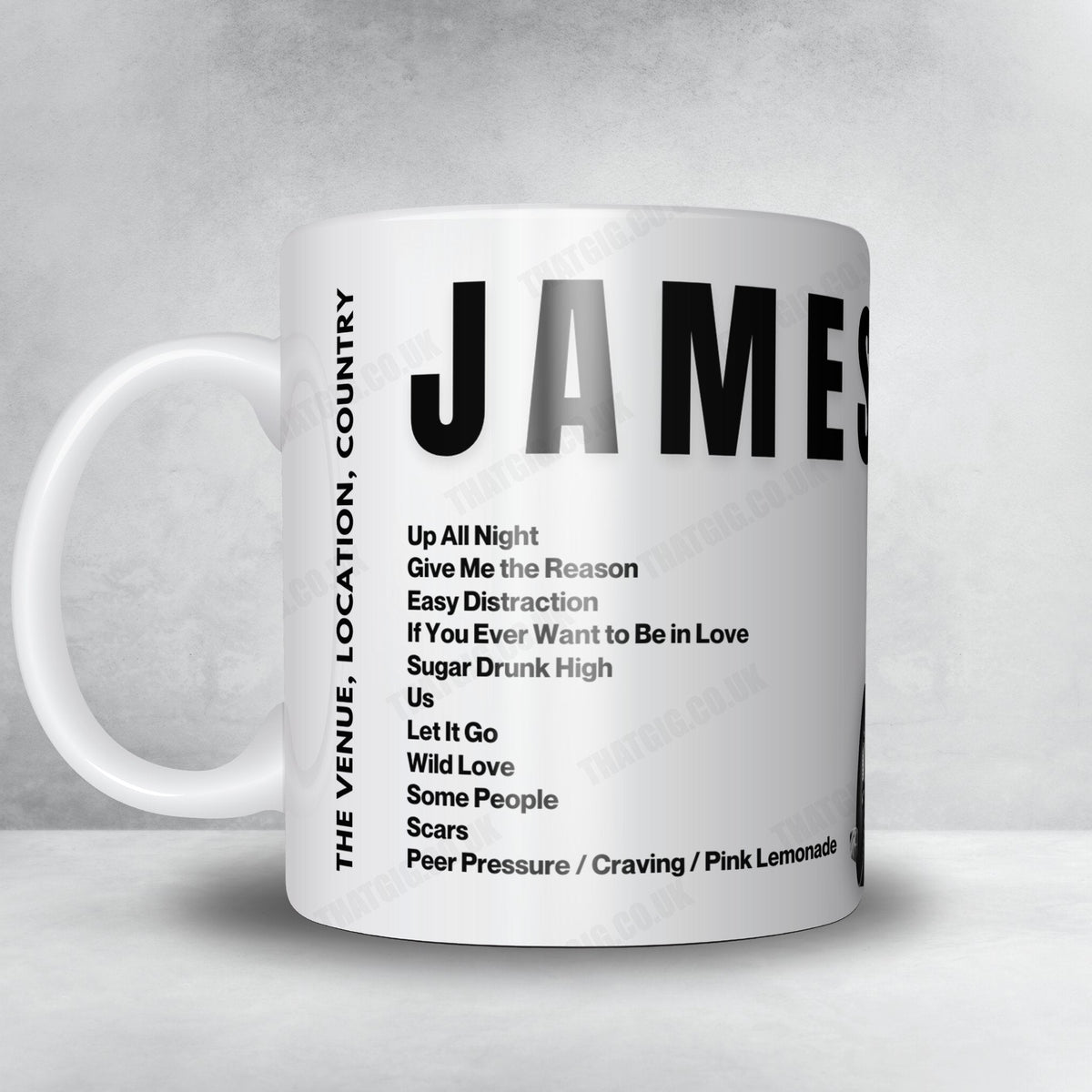 James Bay Setlist Mug - Centurion Golf Club, Hemel Hempstead - June 9th, 2022