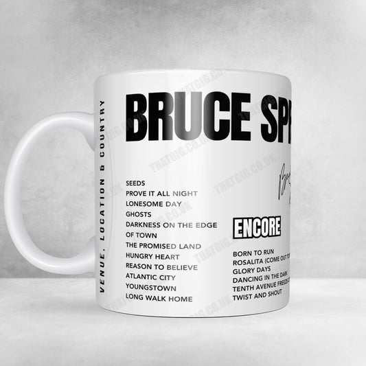 Bruce Springsteen Setlist Mug - Liacouras Center, Philadelphia - October 28th, 2024
