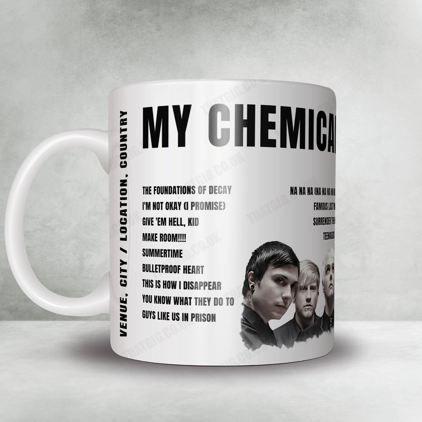 My Chemical Romance Setlist Poster - Paycom Center, Oklahoma City - August 20th, 2022