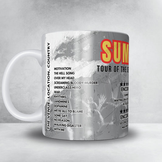 Sum 41 Setlist Mug - Daytona International Speedway, Daytona Beach - May 12th, 2024