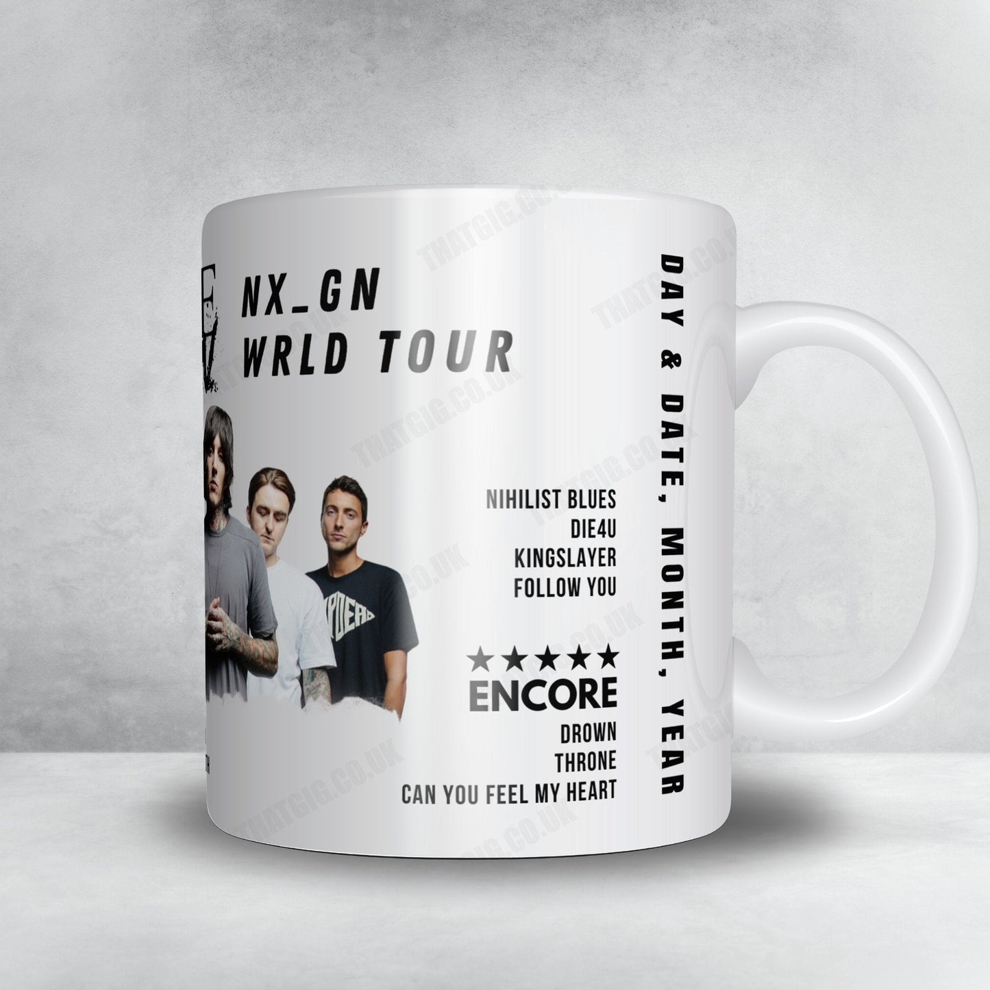 Bring Me the Horizon Setlist Mug - La Citadelle, Arras - July 5th, 2024