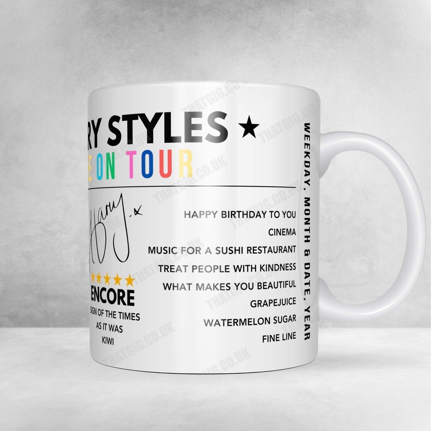 Harry Styles Setlist Poster - Espacio Mad Cool Villaverde, Madrid, Spain - July 14th, 2023