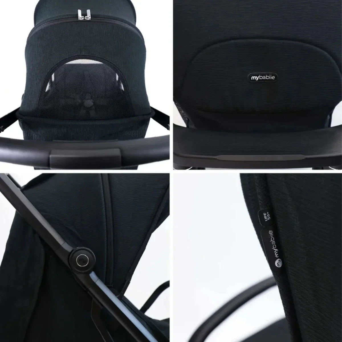 My Babiie MBX7 Auto-Fold Compact Stroller - Black