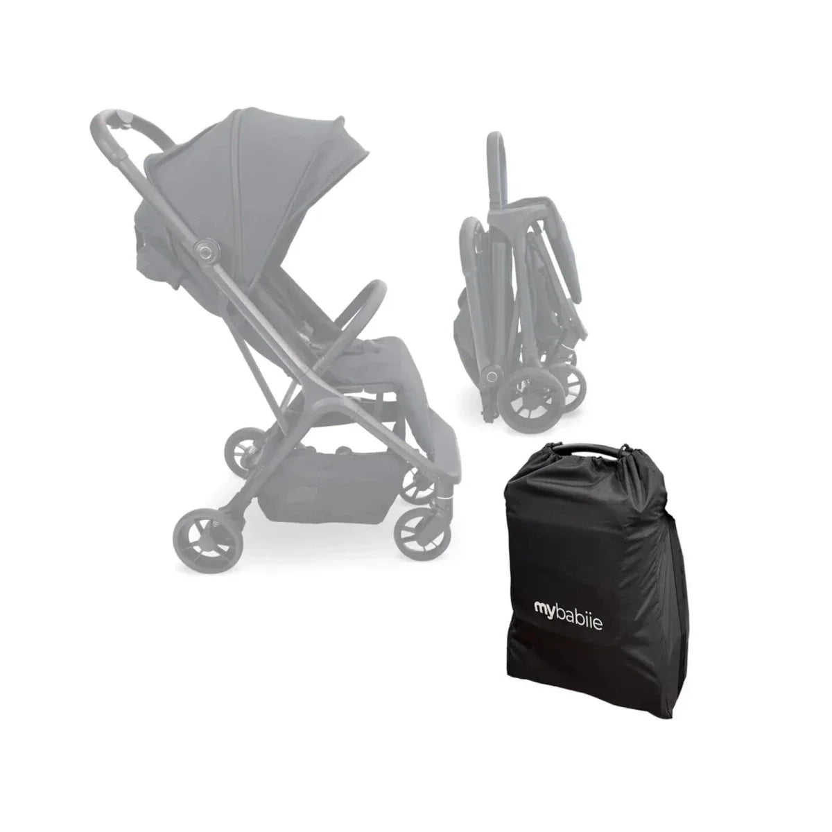 My Babiie MBX7 Auto-Fold Compact Stroller - Camel