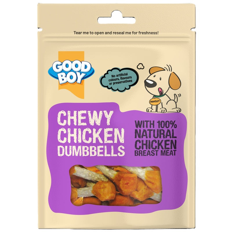 Good Boy Chewy Chicken Dumbbell 350g - Case of 4
