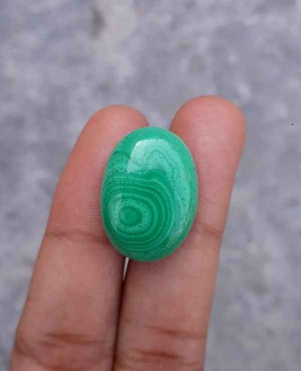 24.3ct Malachite Crystal - Malachite Cabochon - Malachite Stone of Transformation - 22x16mm
