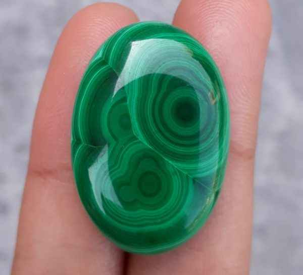 43ct Malachite Crystal - Malachite Cabochon - Malachite Stone of Transformation - 30x21mm