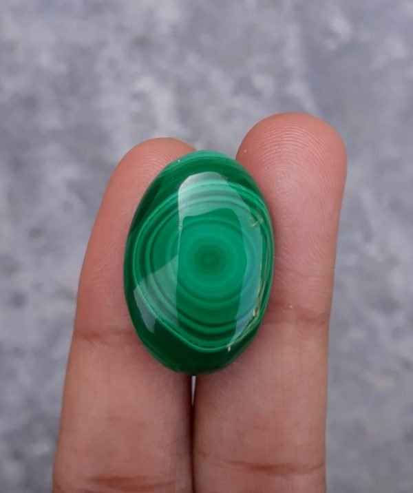 26.5ct Malachite Crystal - Malachite Cabochon - Malachite Stone of Transformation - 22x16mm