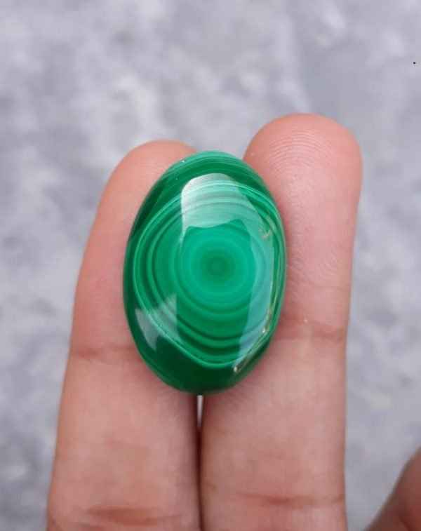 26.5ct Malachite Crystal - Malachite Cabochon - Malachite Stone of Transformation - 22x16mm