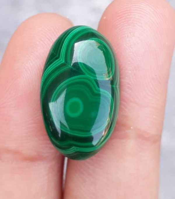 20.2ct Malachite Crystal - Malachite Cabochon - Malachite Stone of Transformation - 22x13mm