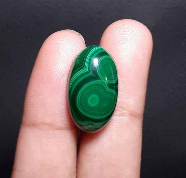 20.2ct Malachite Crystal - Malachite Cabochon - Malachite Stone of Transformation - 22x13mm