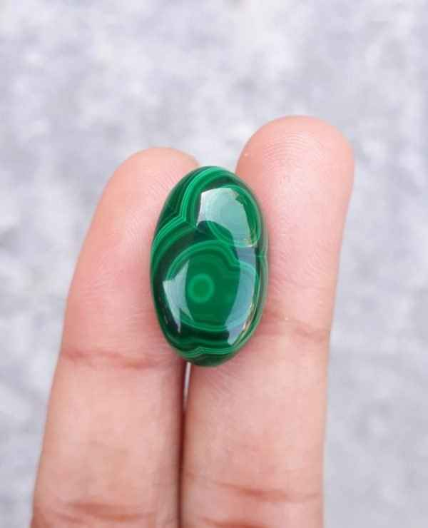 20.2ct Malachite Crystal - Malachite Cabochon - Malachite Stone of Transformation - 22x13mm