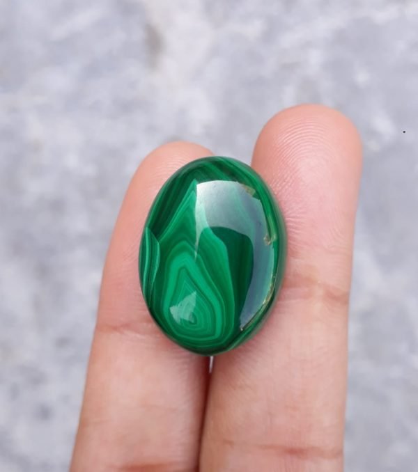 31ct Malachite Crystal - Malachite Cabochon - Malachite Stone of Transformation - 24x18mm