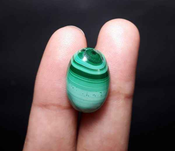 15ct Malachite Crystal - Malachite Cabochon - Malachite Stone of Transformation - 19x14mm