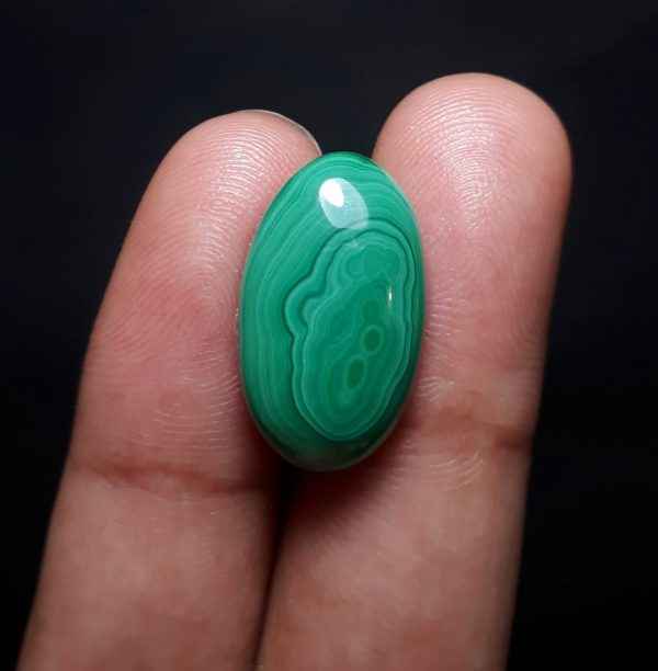 13.1ct Malachite Crystal - Malachite Cabochon - Malachite Stone of Transformation - 20x13mm