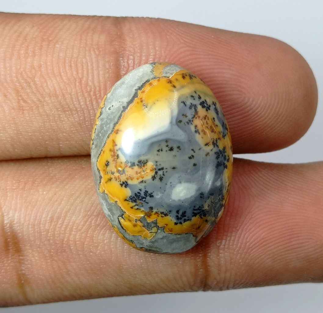 27.1ct Jasper - Maligano Jasper Cabochon - Jasper Maligano- 25x18mm