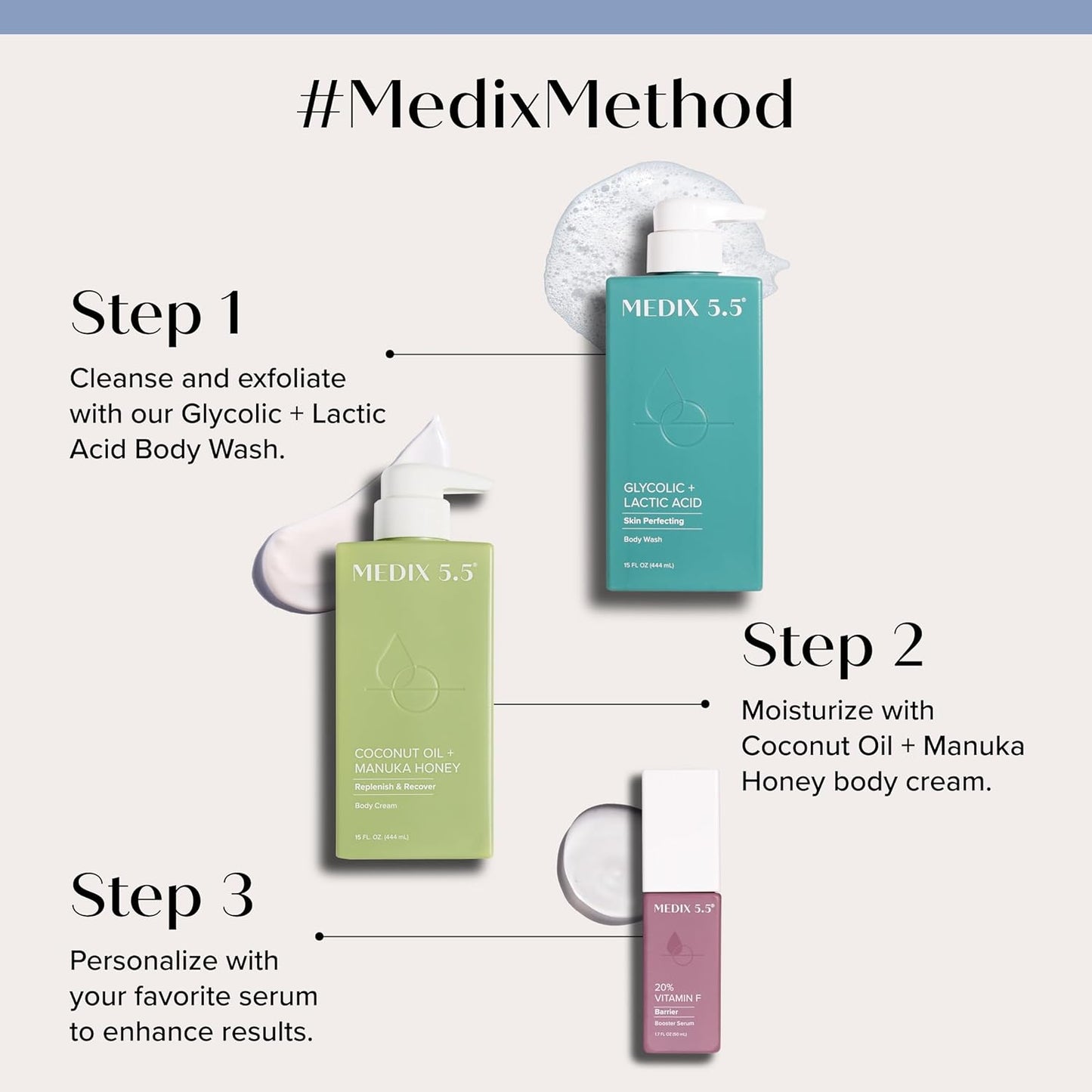 MEDIX 5.5 Body Treatment Cream with Coconut Oil + Manuka Honey