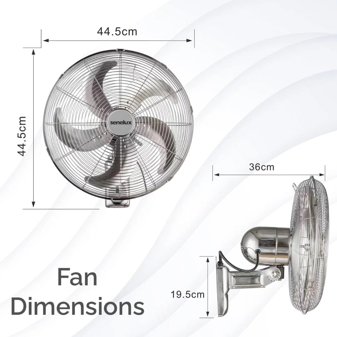 16" Wall Mounted Cooling Fan for Home and Office