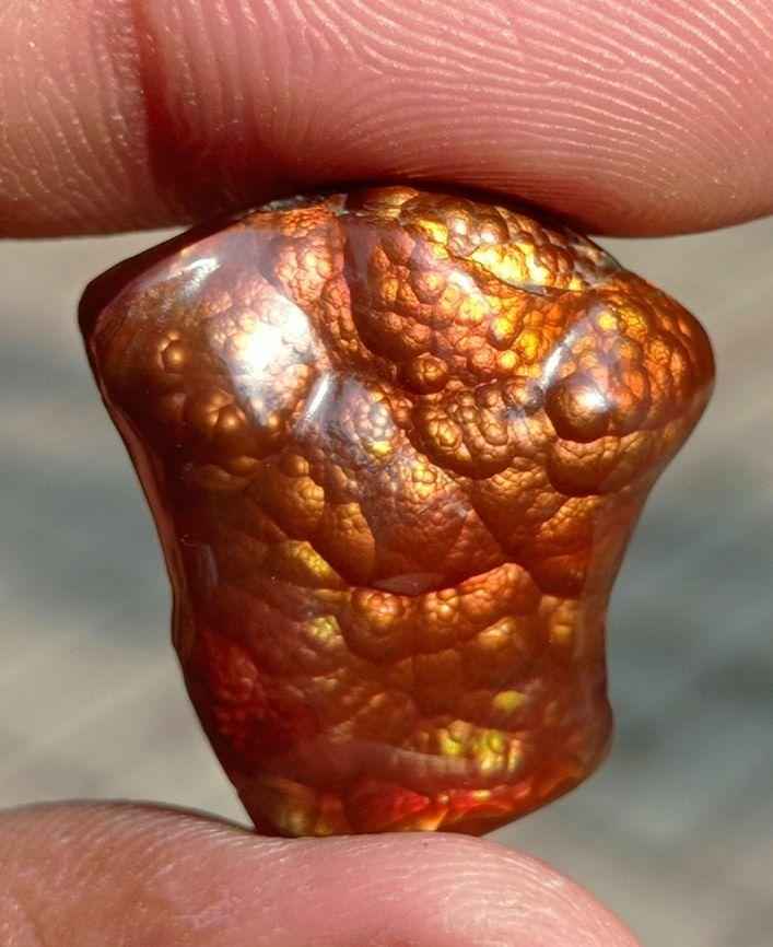 36ct Volcanic Mexican Fire Agate,  Rare Agata De Fuego