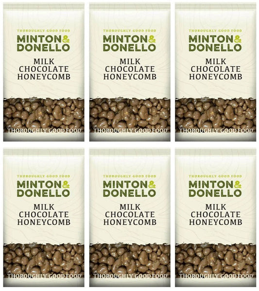 6 x Minton & Donello Milk Chocolate Honeycomb - 500g