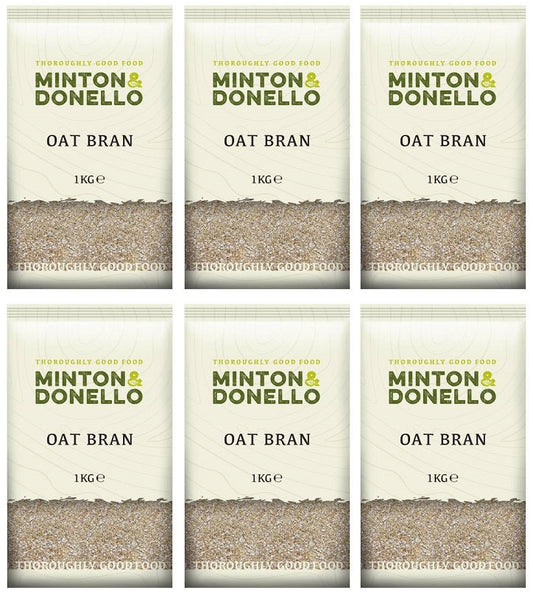 6 x Minton & Donello Oat Bran - 1000g