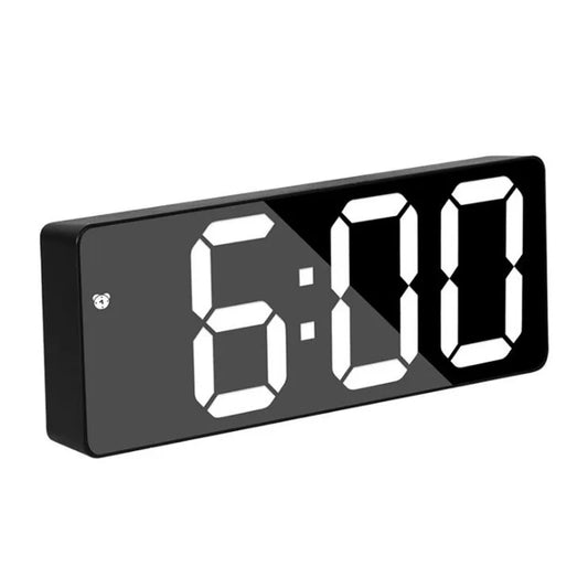 Mirror Digital Alarm Clock Voice Control