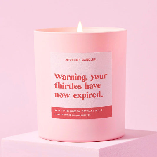 40th Birthday Gift Funny Candle Thirties Have Expired