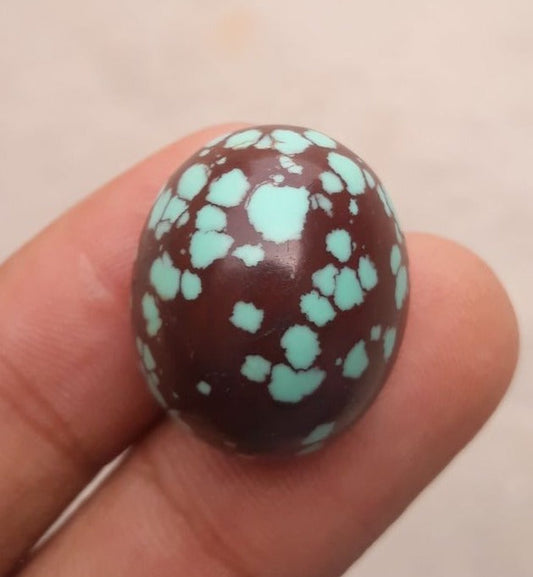 Natural Certified Egyptian Turquoise - Misri Feroza - 43.7Ct- 23x19mm