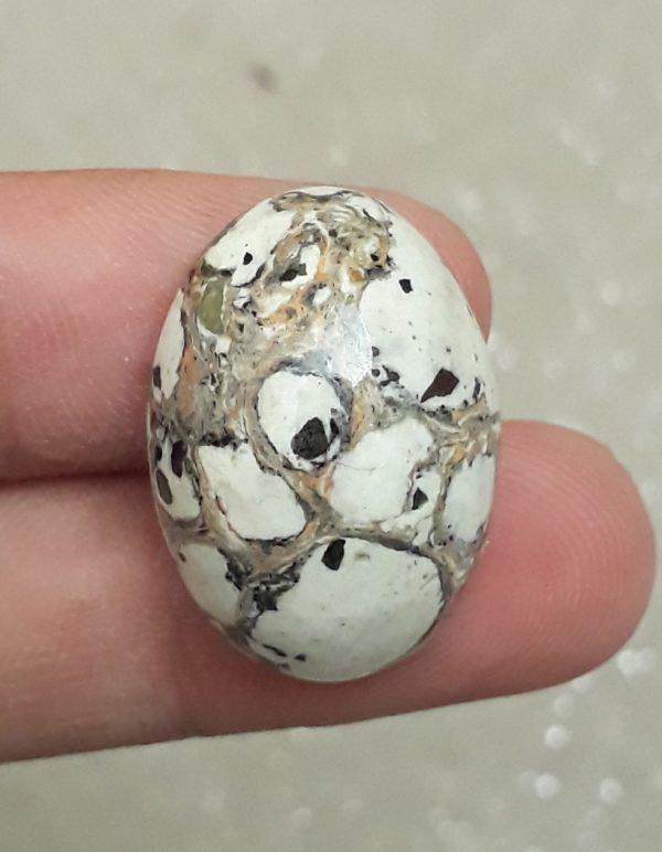 29.9ct Jasper - White Jasper Cabochon - 26x20mm