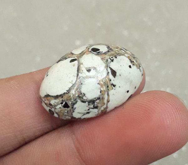 29.9ct Jasper - White Jasper Cabochon - 26x20mm